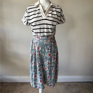 Vintage Partners Daisy Print Floral Shorts